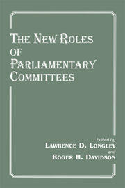 The New Roles of Parliamentary Committees book cover