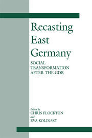 Recasting East Germany: Social Transformation after the GDR book cover
