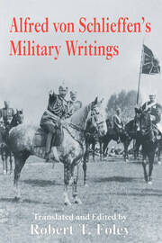 Alfred Von Schlieffen's Military Writings book cover
