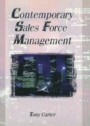 Contemporary Sales Force Management book cover