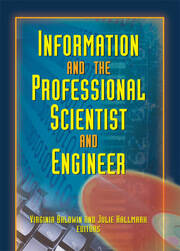 Information And The Professional Scientist And Engineer book cover