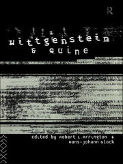 Wittgenstein and Quine book cover