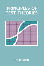 Principles of Test Theories book cover
