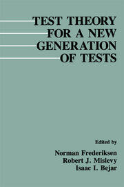 Test Theory for A New Generation of Tests book cover