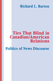 Ties That Blind in Canadian/american Relations: The Politics of News Discourse book cover