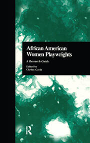 African American Women Playwrights: A Research Guide book cover