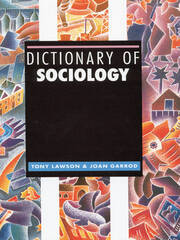 Dictionary of Sociology book cover