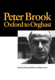 Peter Brook: Oxford to Orghast book cover