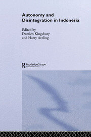 Autonomy & Disintegration Indonesia book cover