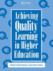Achieving Quality Learning in Higher Education book cover