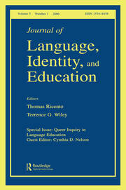 Queer Inquiry In Language Education Jlie V5#1 book cover