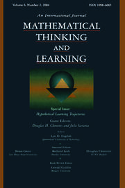 Hypothetical Learning Trajectories: A Special Issue of Mathematical Thinking and Learning book cover