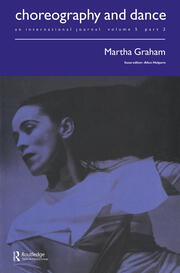 Martha Graham: A special issue of the journal Choreography and Dance book cover