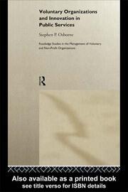 Voluntary Organizations and Innovation in Public Services book cover