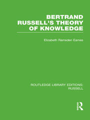 Bertrand Russell's Theory of Knowledge book cover