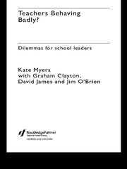 Teachers Behaving Badly?: Dilemmas for School Leaders book cover
