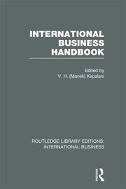 International Business Handbook (RLE International Business) book cover
