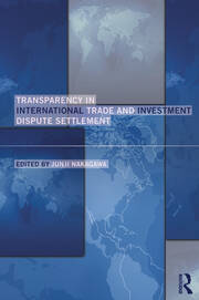 Transparency in International Trade and Investment Dispute Settlement book cover