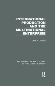 International Production and the Multinational Enterprise (RLE International Business) book cover