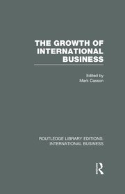 The Growth of International Business (RLE International Business) book cover