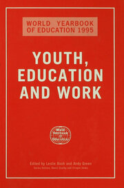 World Yearbook of Education 1995: Youth, Education and Work book cover