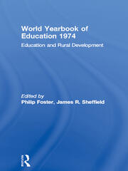 World Yearbook of Education 1974: Education and Rural Development book cover