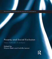 Poverty and Social Exclusion: New Methods of Analysis book cover