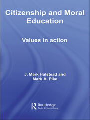 Citizenship and Moral Education: Values in Action book cover