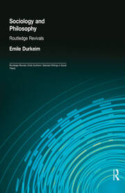 Sociology and Philosophy (Routledge Revivals) book cover