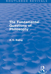 The Fundamental Questions of Philosophy (Routledge Revivals) book cover
