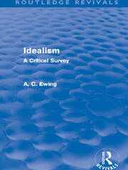 Idealism (Routledge Revivals): A Critical Survey book cover