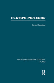 Plato's Philebus (RLE: Plato) book cover