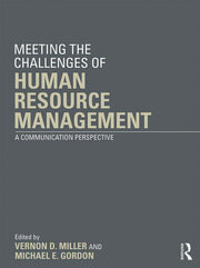 Meeting the Challenge of Human Resource Management: A Communication Perspective book cover