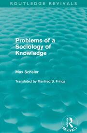 Problems of a Sociology of Knowledge (Routledge Revivals) book cover
