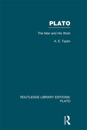 Plato: The Man and His Work (RLE: Plato) book cover