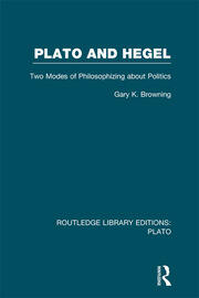Plato and Hegel (RLE: Plato): Two Modes of Philosophizing about Politics book cover