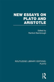 New Essays on Plato and Aristotle (RLE: Plato) book cover