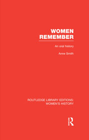 Women Remember: An Oral History book cover