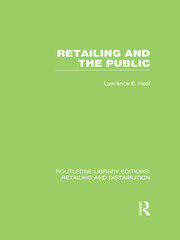 Retailing and the Public (RLE Retailing and Distribution) book cover
