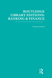 Routledge Library Editions: Banking & Finance book cover