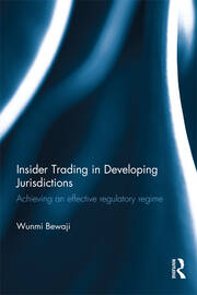 Insider Trading in Developing Jurisdictions: Achieving an effective regulatory regime book cover