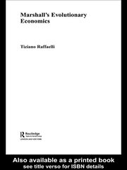 Marshall's Evolutionary Economics book cover
