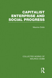 Capitalist Enterprise and Social Progress book cover