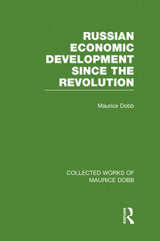 Russian Economic Development Since the Revolution book cover