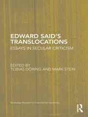 Edward Said's Translocations: Essays in Secular Criticism book cover