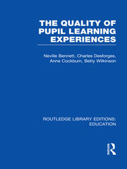 Quality of Pupil Learning Experiences (RLE Edu O) book cover