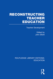 Reconstructing Teacher Education (RLE Edu N) book cover