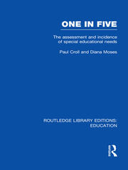 One in Five (RLE Edu M): The Assessment and Incidence of Special Educational Needs book cover