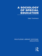 A Sociology of Special Education (RLE Edu M) book cover