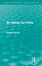 An Essay on India (Routledge Revivals) book cover